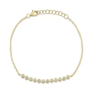 0.26CT DIAMOND BEZEL BRACELET