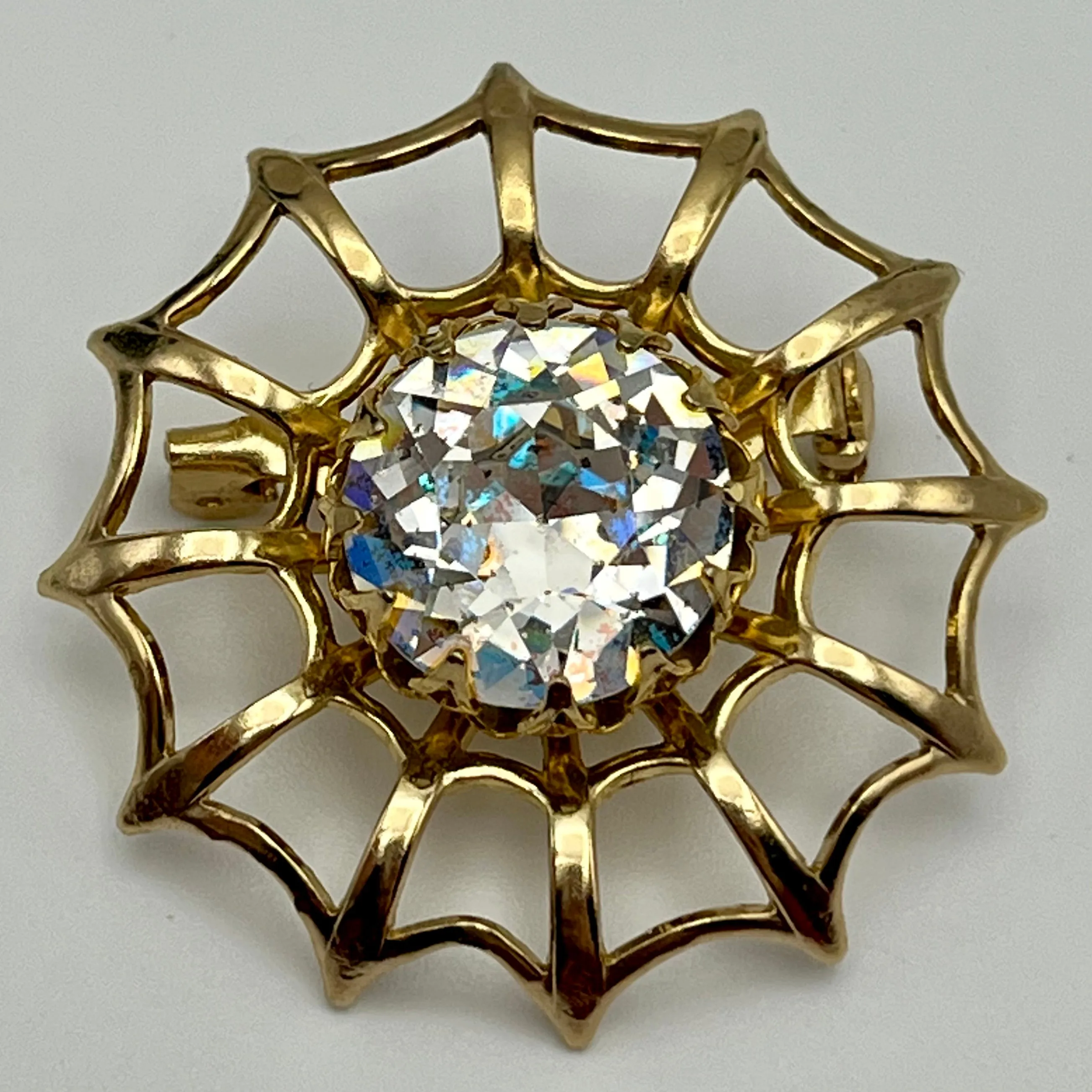 1956 Sarah Coventry Northern Lights Brooch & Earrings Demi-Parure (Original Design)