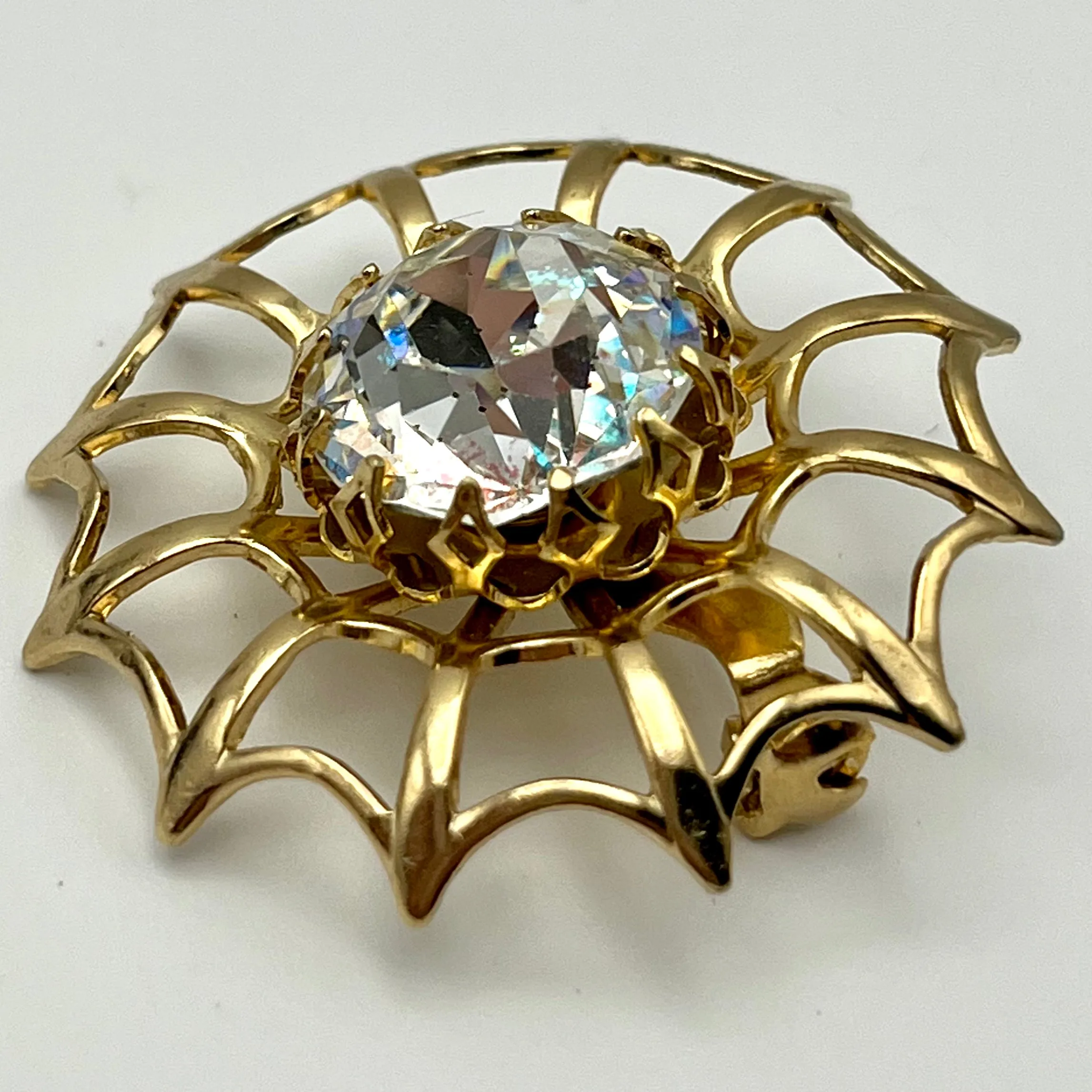 1956 Sarah Coventry Northern Lights Brooch & Earrings Demi-Parure (Original Design)