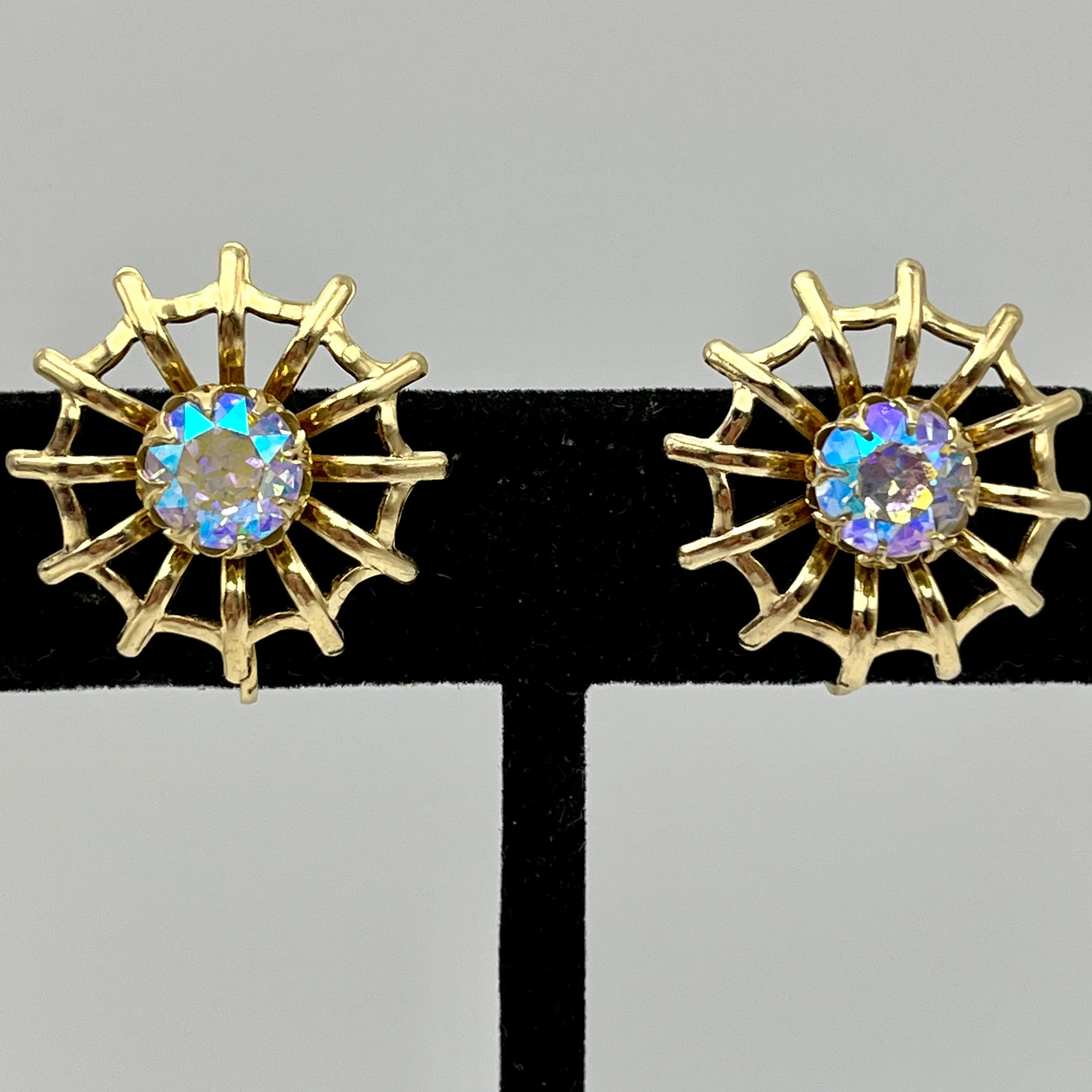 1956 Sarah Coventry Northern Lights Brooch & Earrings Demi-Parure (Original Design)