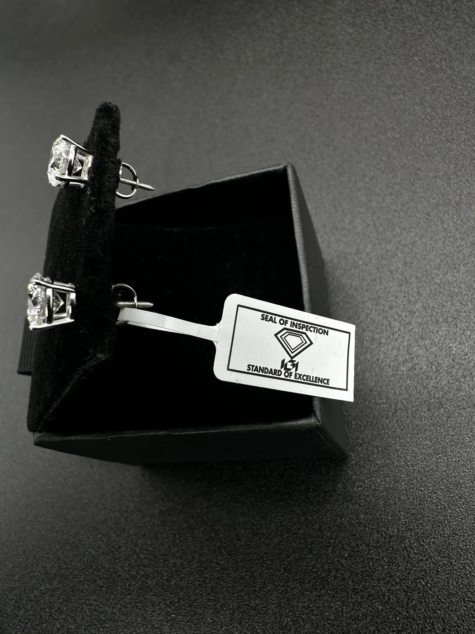 2 CTW Diamond Stud Earrings (IGI Certified)