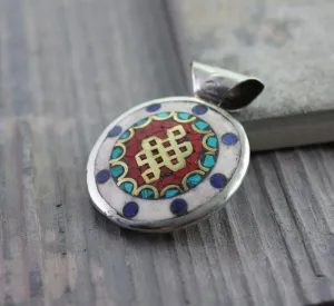 2 Sided Bone Pendant