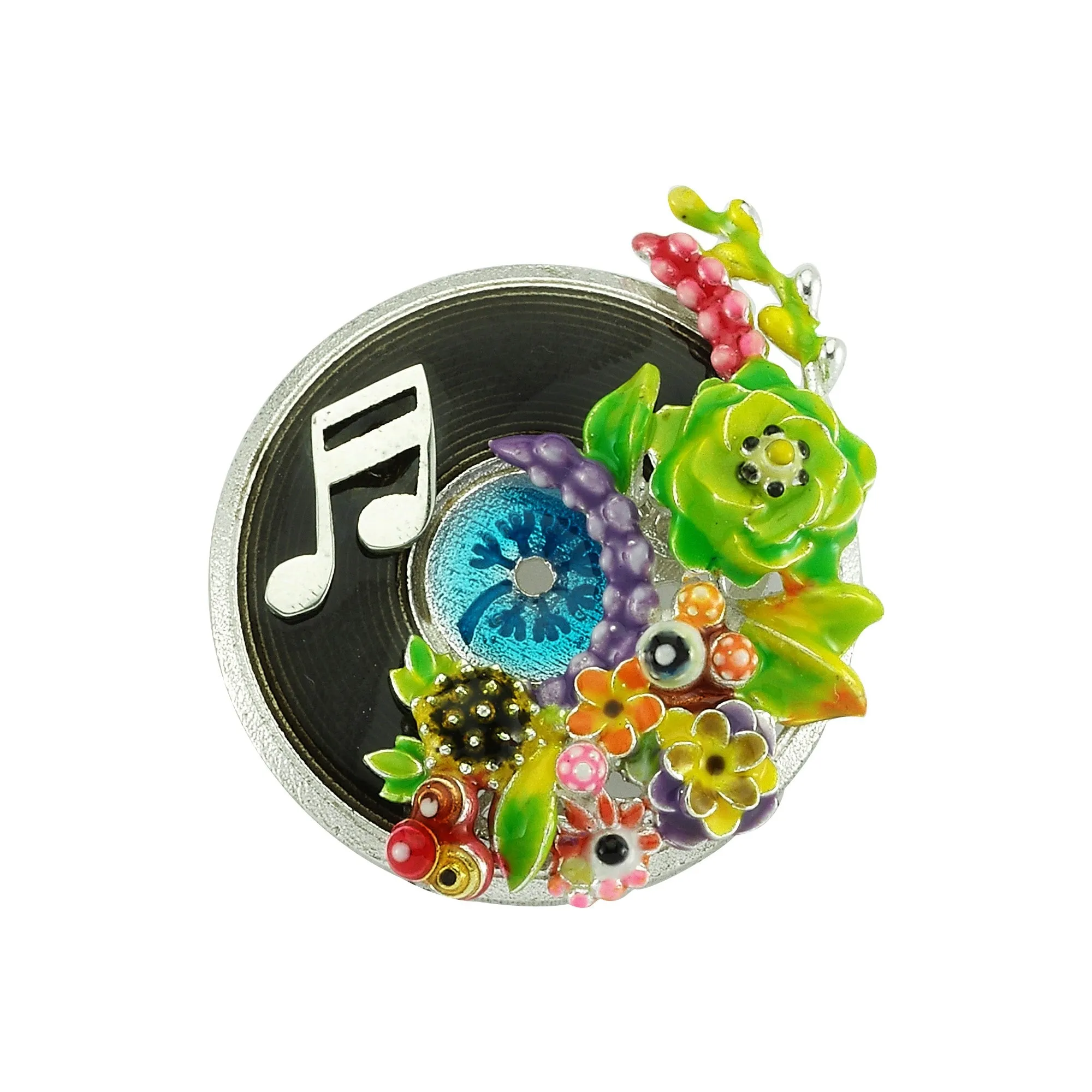 925 Silver Feeling Retro Brooch (Atelier)