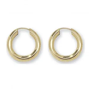 9CT Yellow Gold 12mm Sleepers ES130