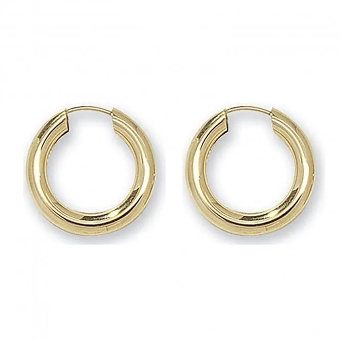 9CT Yellow Gold 12mm Sleepers ES130