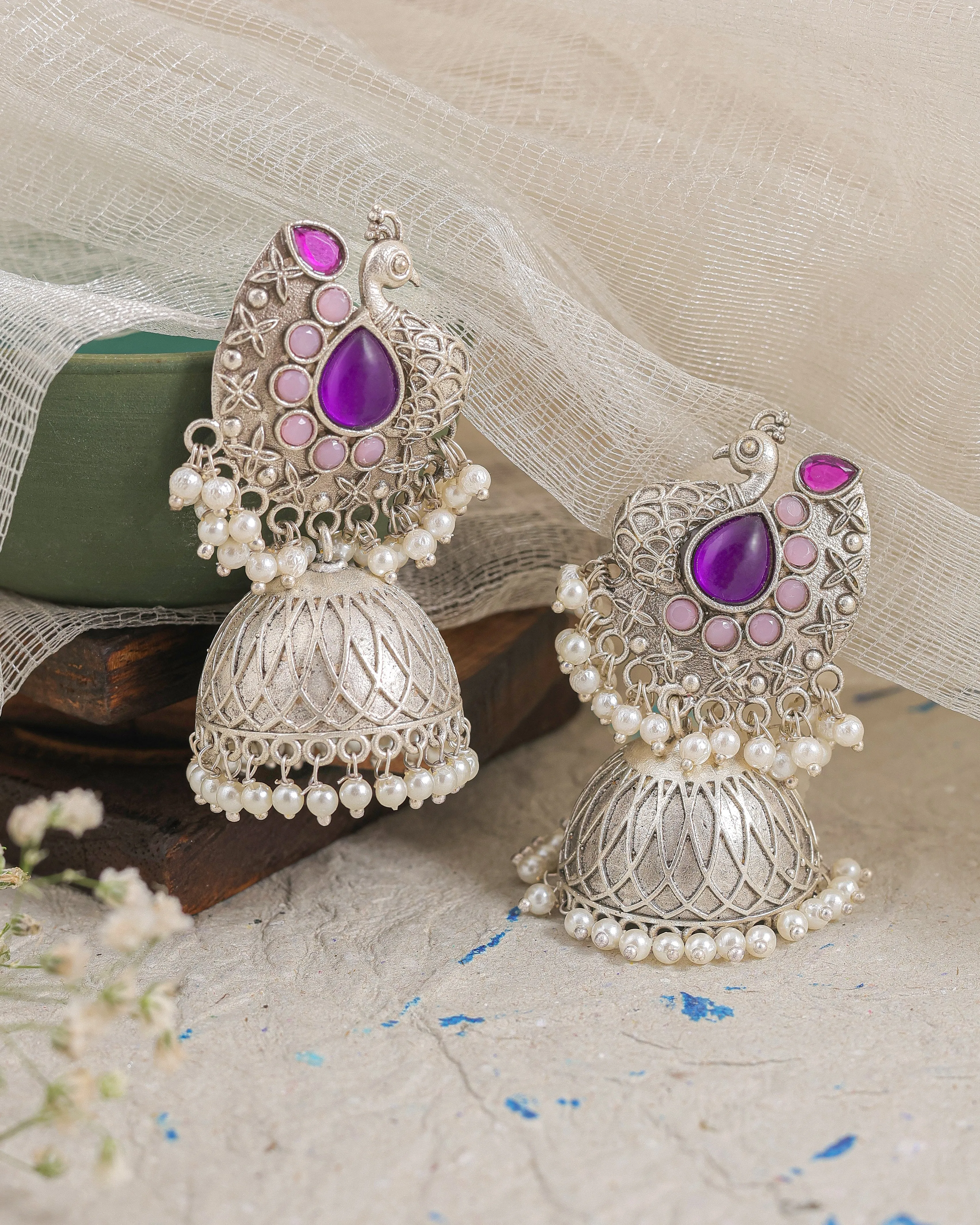 Aarohi Jhumki Earrings - wxo