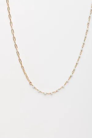 Able Aquamarine Duet Necklace
