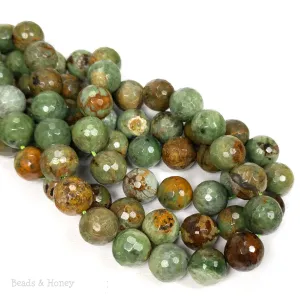 African Green Opal Round Faceted 12mm (15.5 Inch Strand)