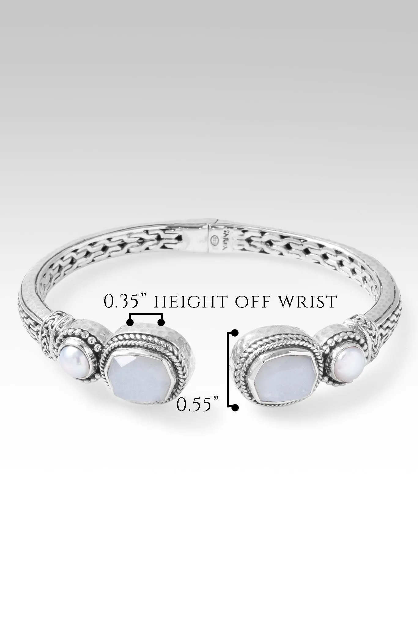 Always With You Tip-to-Tip Bracelet™ in White Moonstone