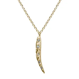 Angel Wing Necklace with Diamonds