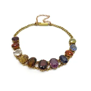 Antique Gemstone Coronet Bracelet