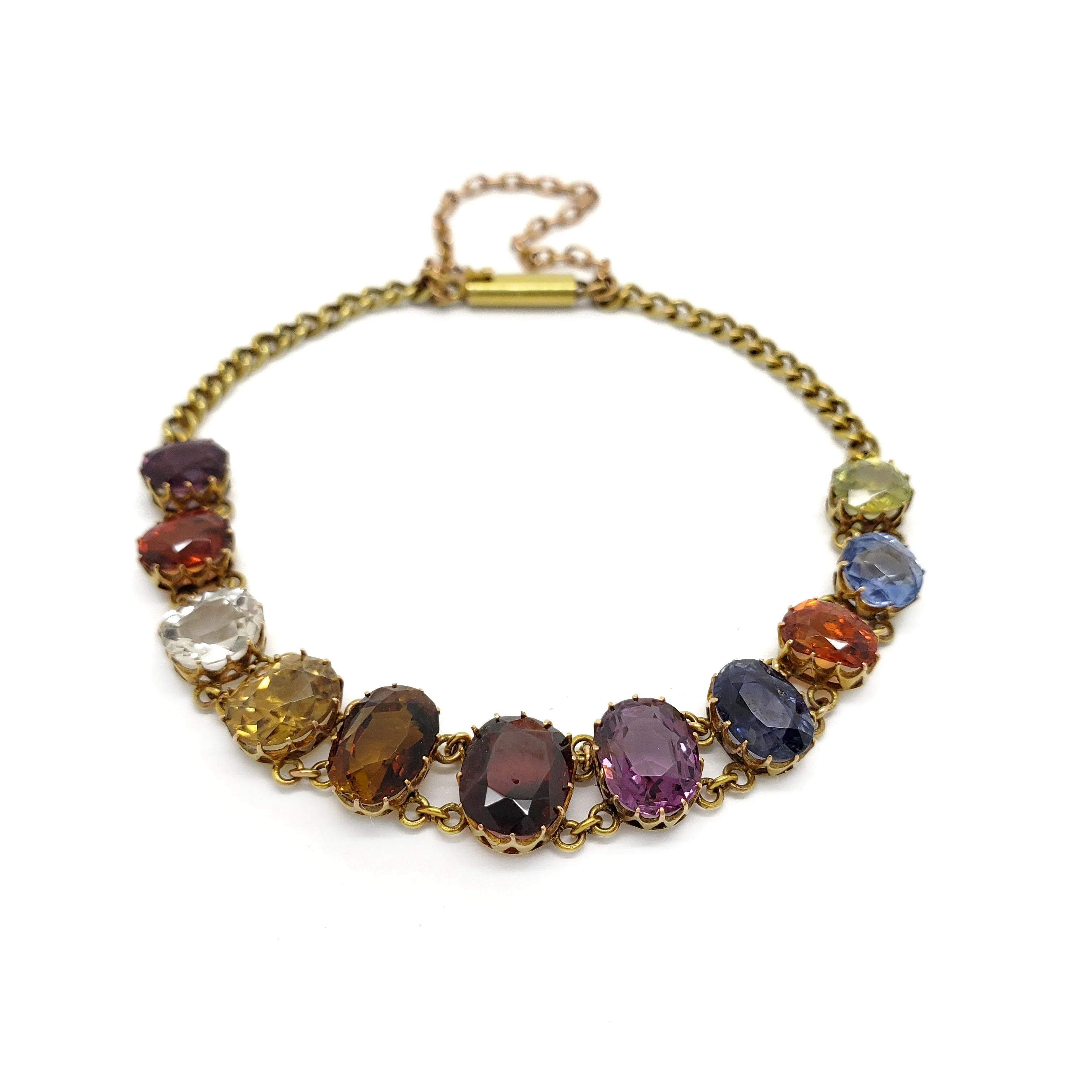 Antique Gemstone Coronet Bracelet