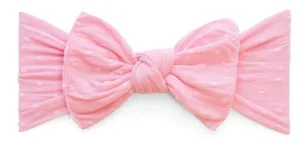 Baby Bling Bubblegum Dot Patterned Knot Headband