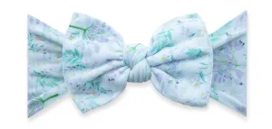 Baby Bling Lavender Printed Knot Headband