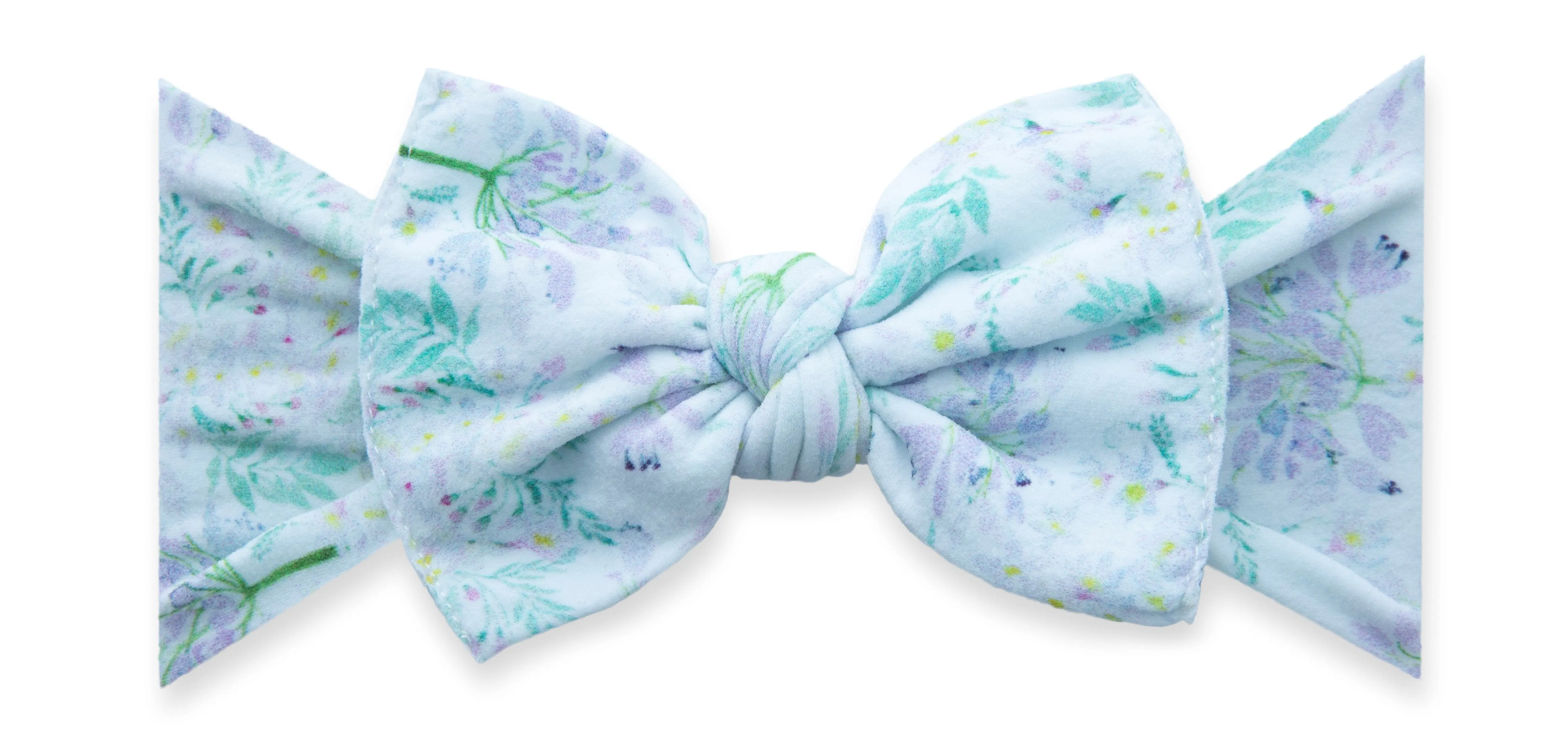 Baby Bling Lavender Printed Knot Headband