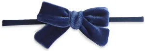 Baby Bling Royal Velvet Bow Skinny Headband