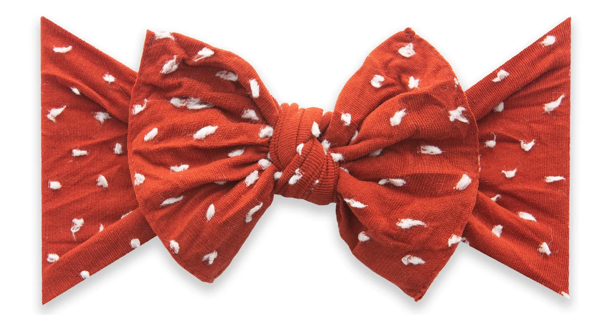 Baby Bling Sienna Shabby Dot Patterned Knot Headband