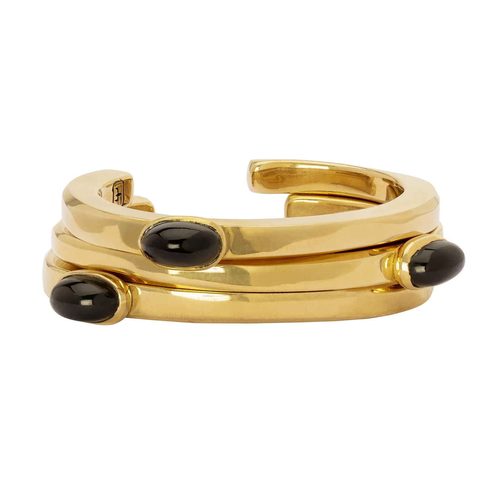 Black Jade Side Bangle