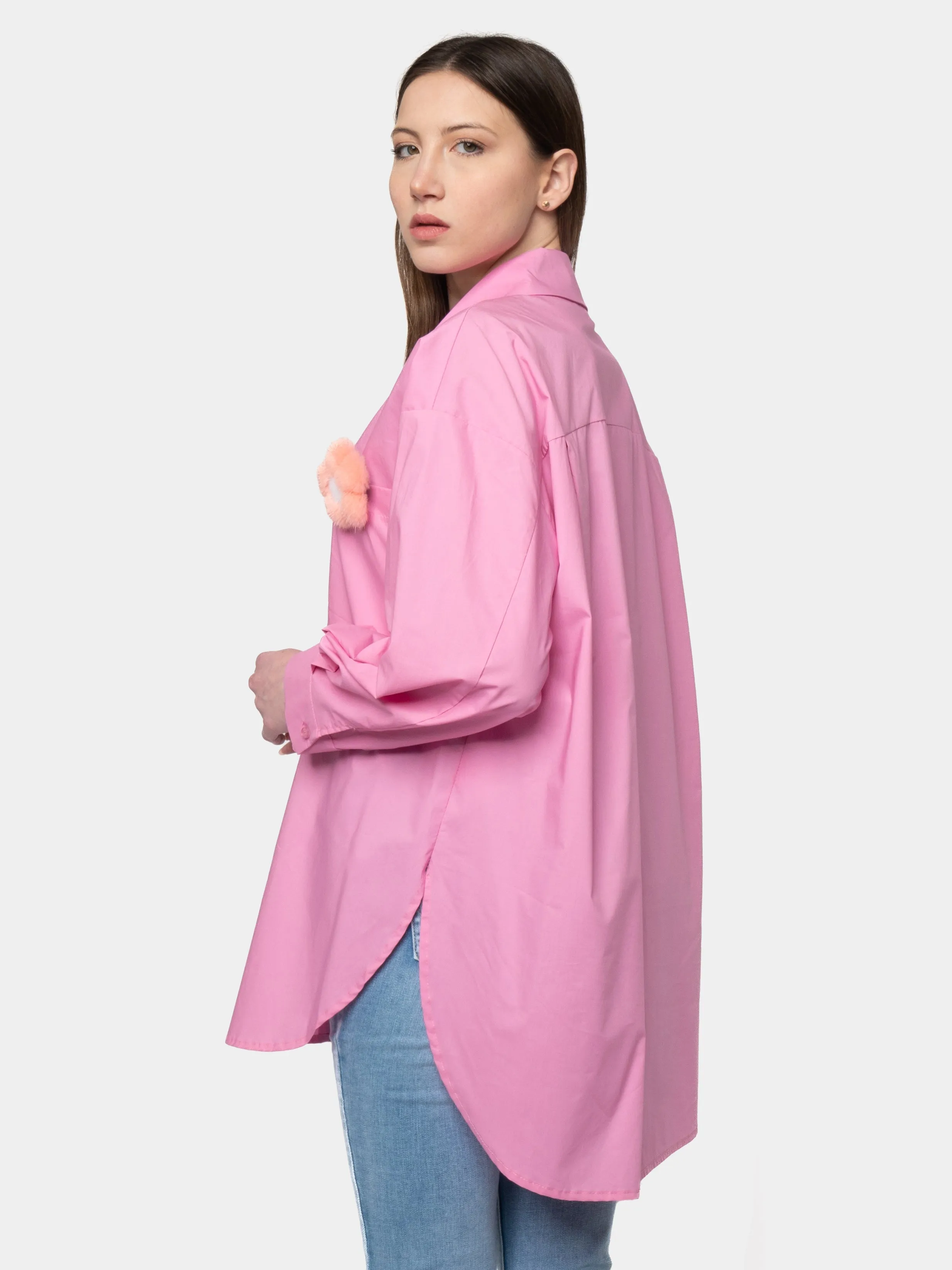 BORABORA - Pink Cotton Shirt