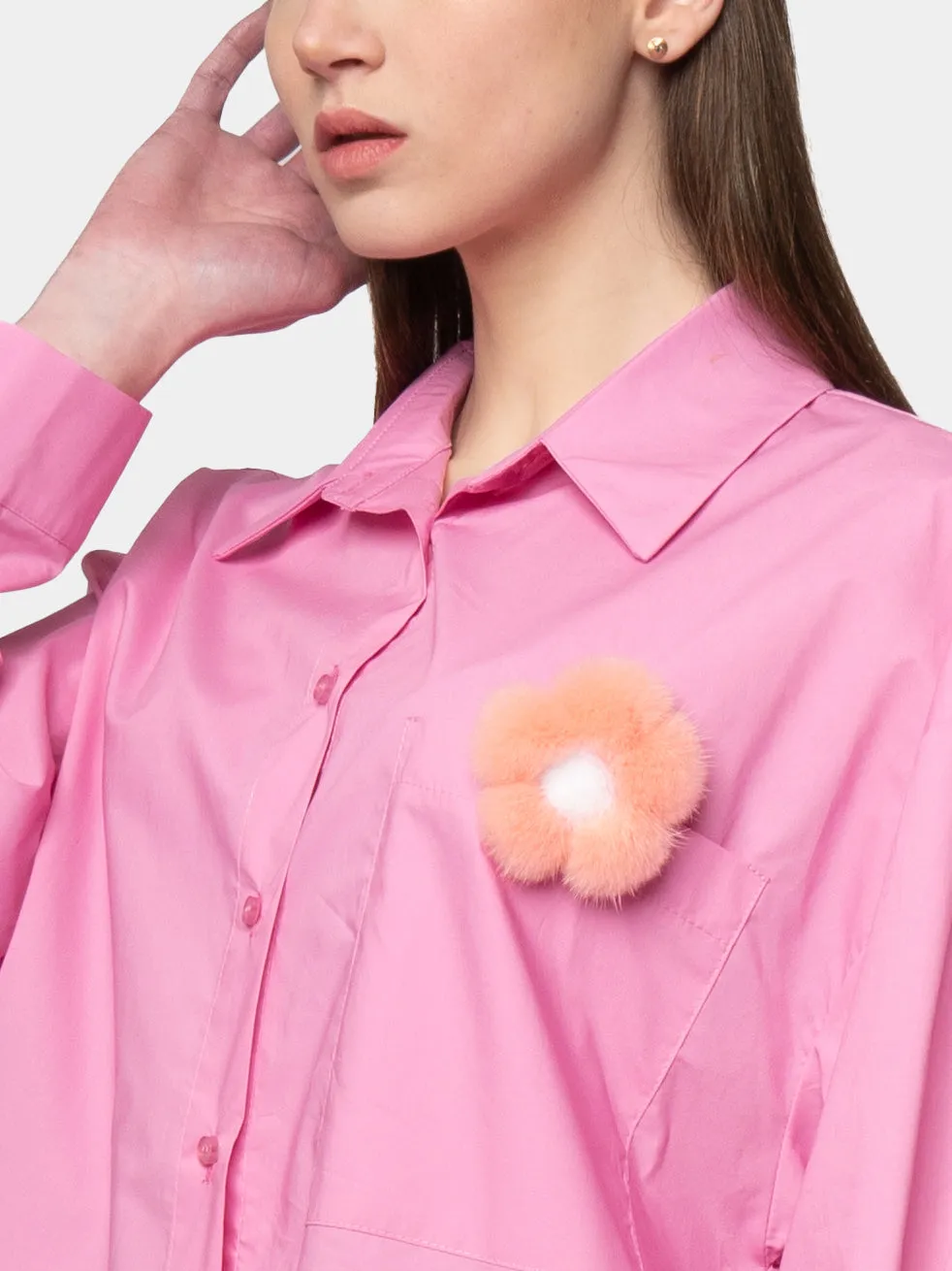 BORABORA - Pink Cotton Shirt