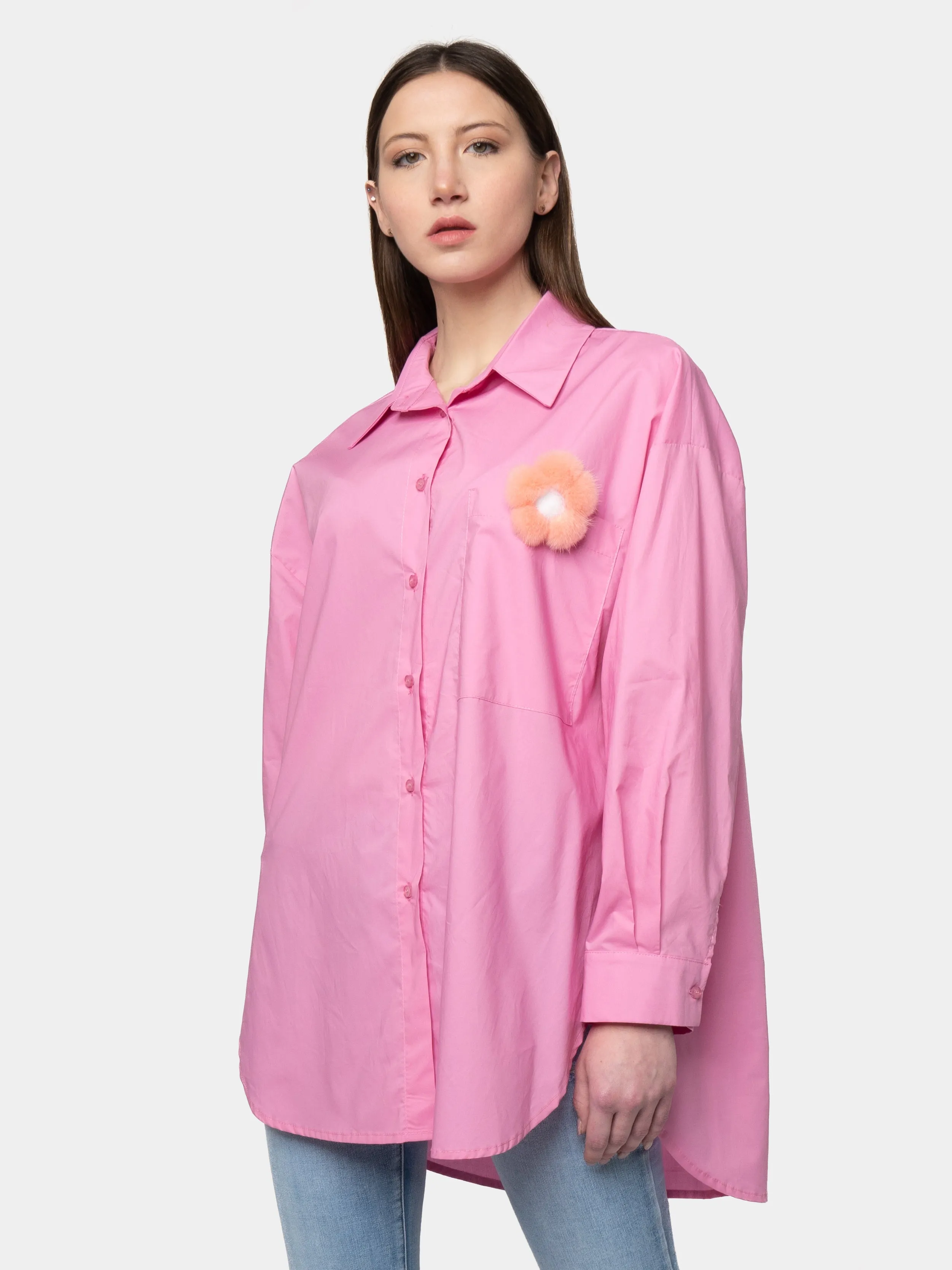 BORABORA - Pink Cotton Shirt