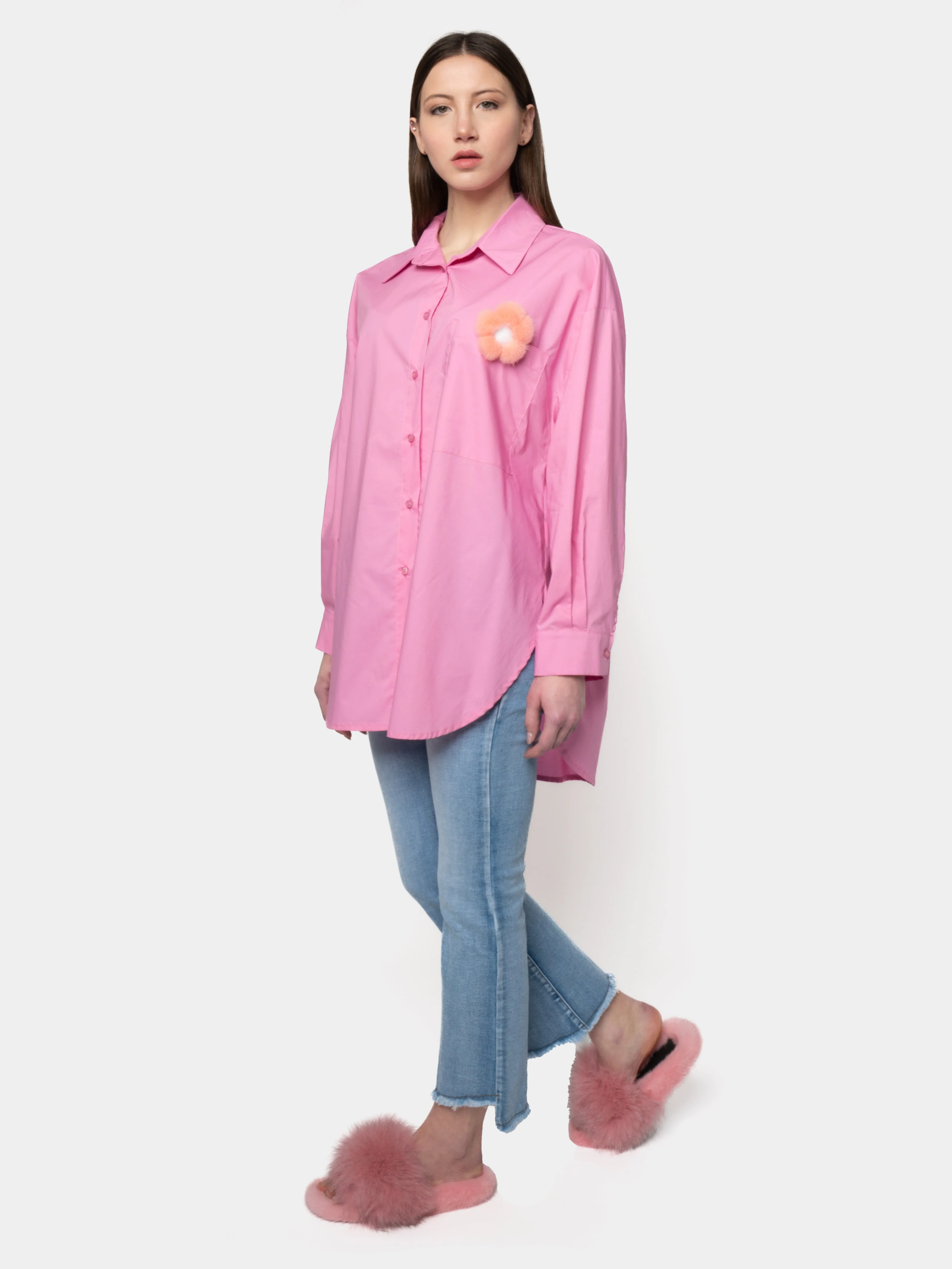 BORABORA - Pink Cotton Shirt
