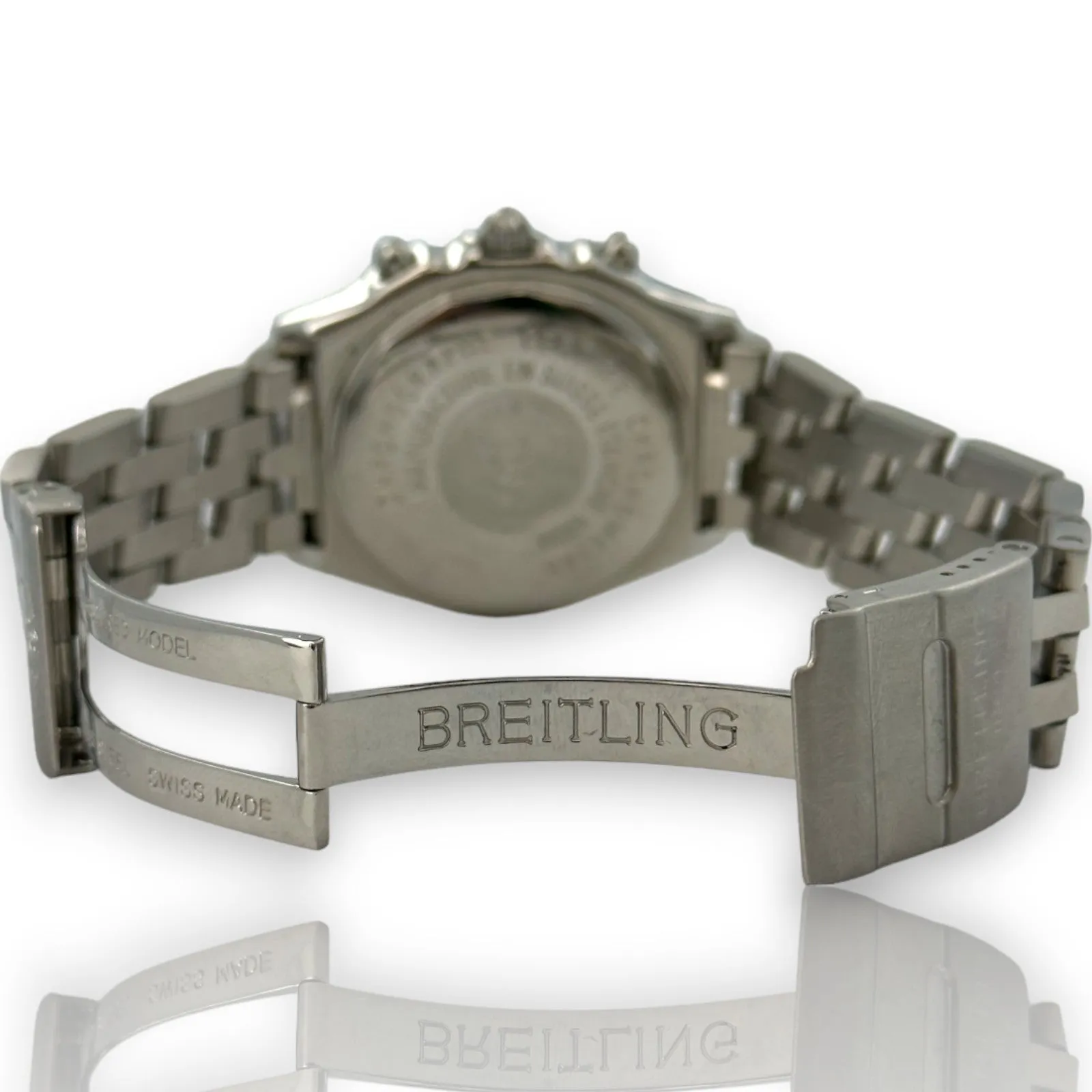 Breitling Chronomat Blackbird A13350 40mm White Dial Watch