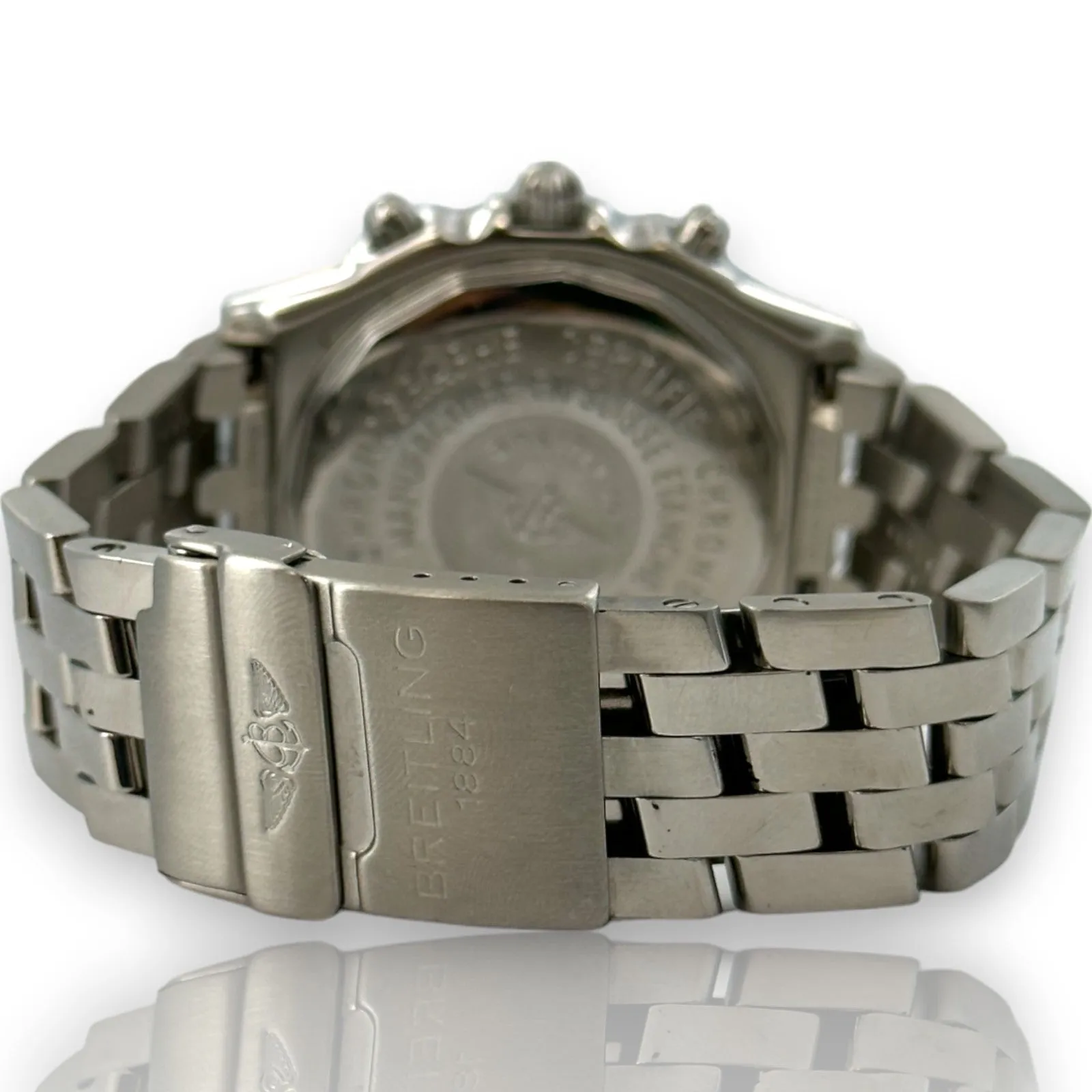Breitling Chronomat Blackbird A13350 40mm White Dial Watch