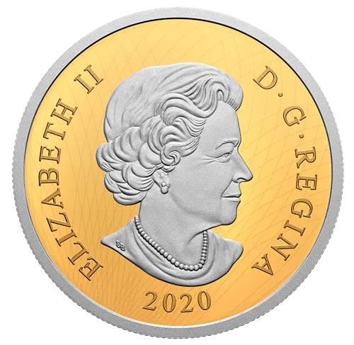 Canada Gold 2020 $250 HM QE II Brazilian Aquamarine Tiara 1.93oz, .9999