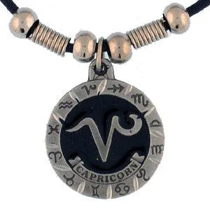 Capricorn Adjustable Cord Necklace