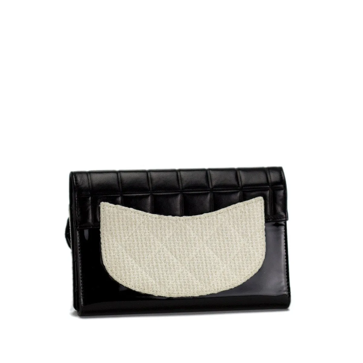 Chanel Rare Tweed Iconic Vintage Camelia Clutch