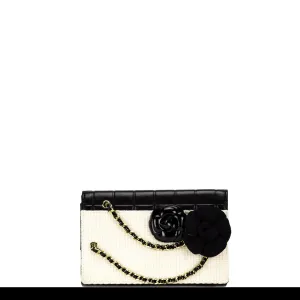 Chanel Rare Tweed Iconic Vintage Camelia Clutch
