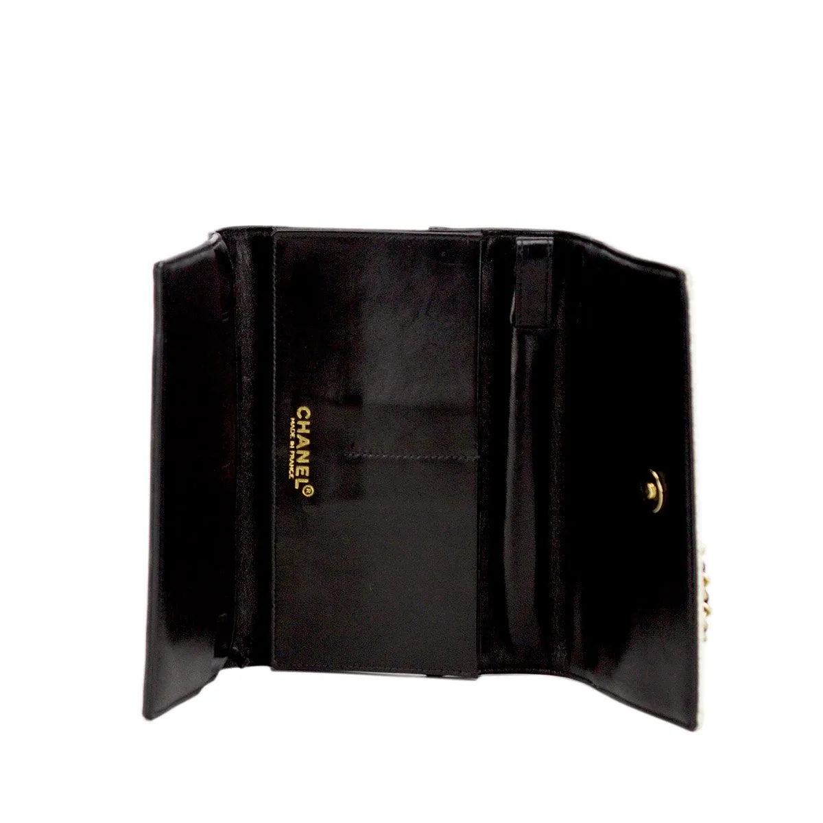 Chanel Rare Tweed Iconic Vintage Camelia Clutch