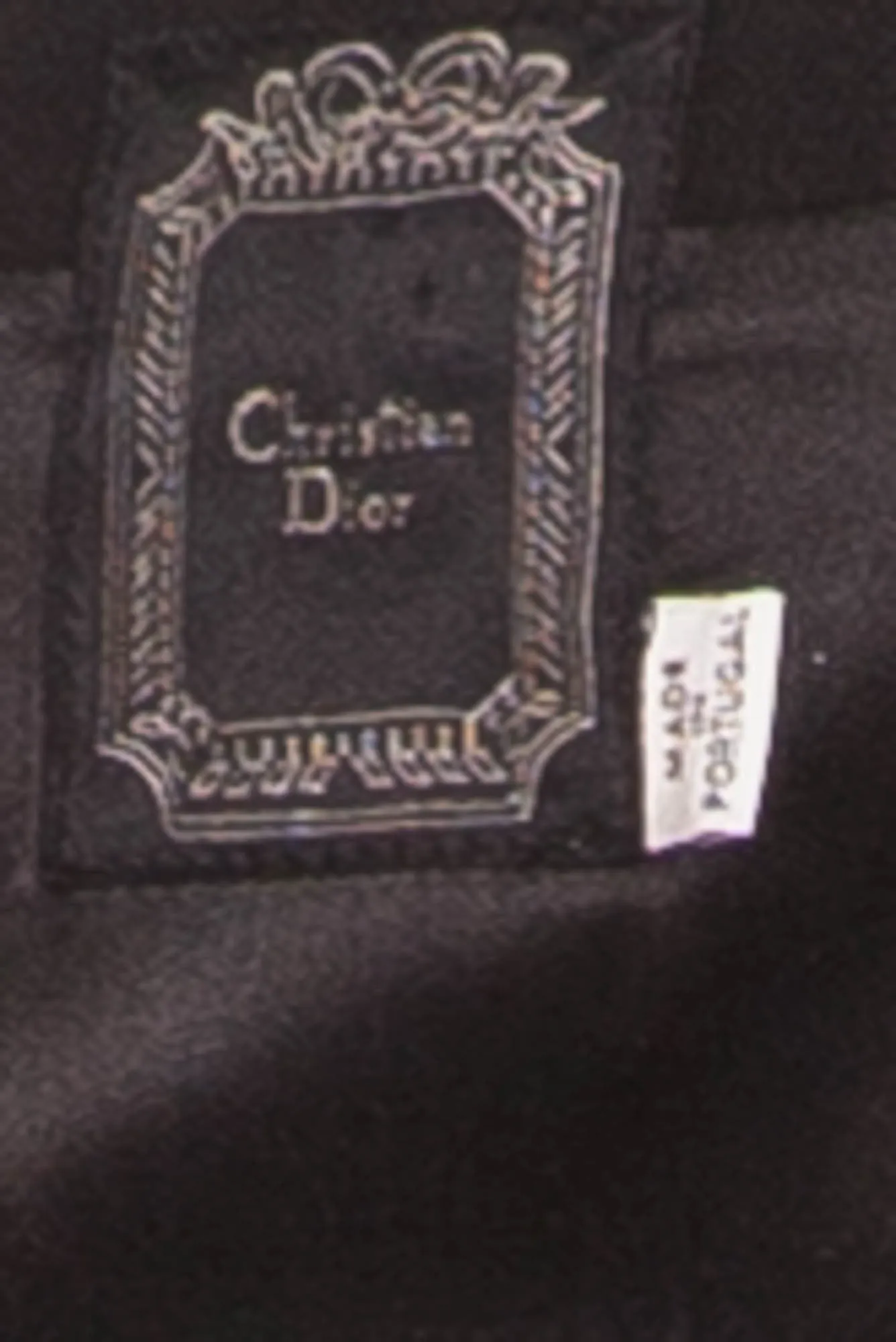 Chrisitan Dior - 2PC Black Long Sleeve Dress with Skinny Belt