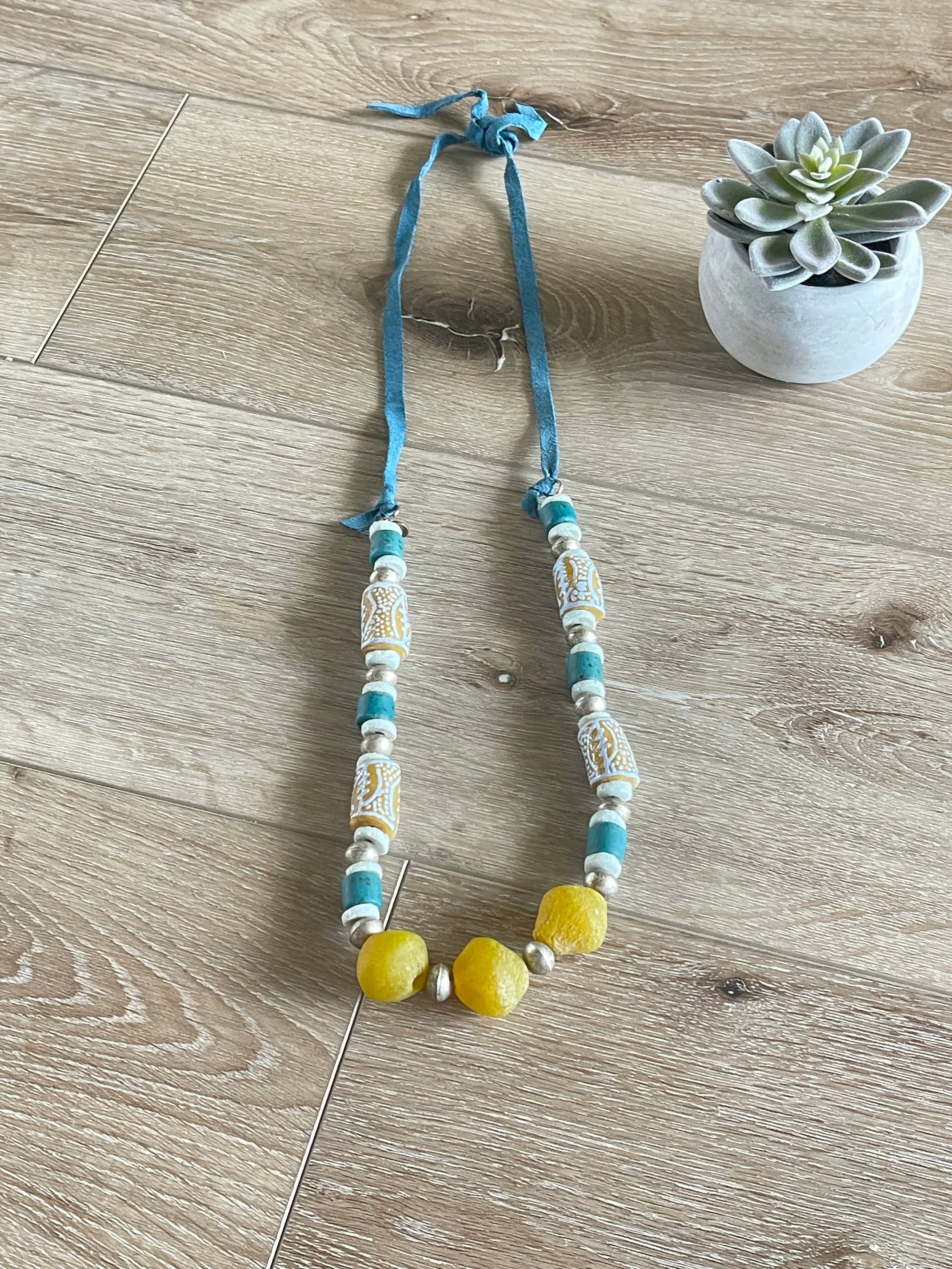Chunky Beaded Statement Necklace