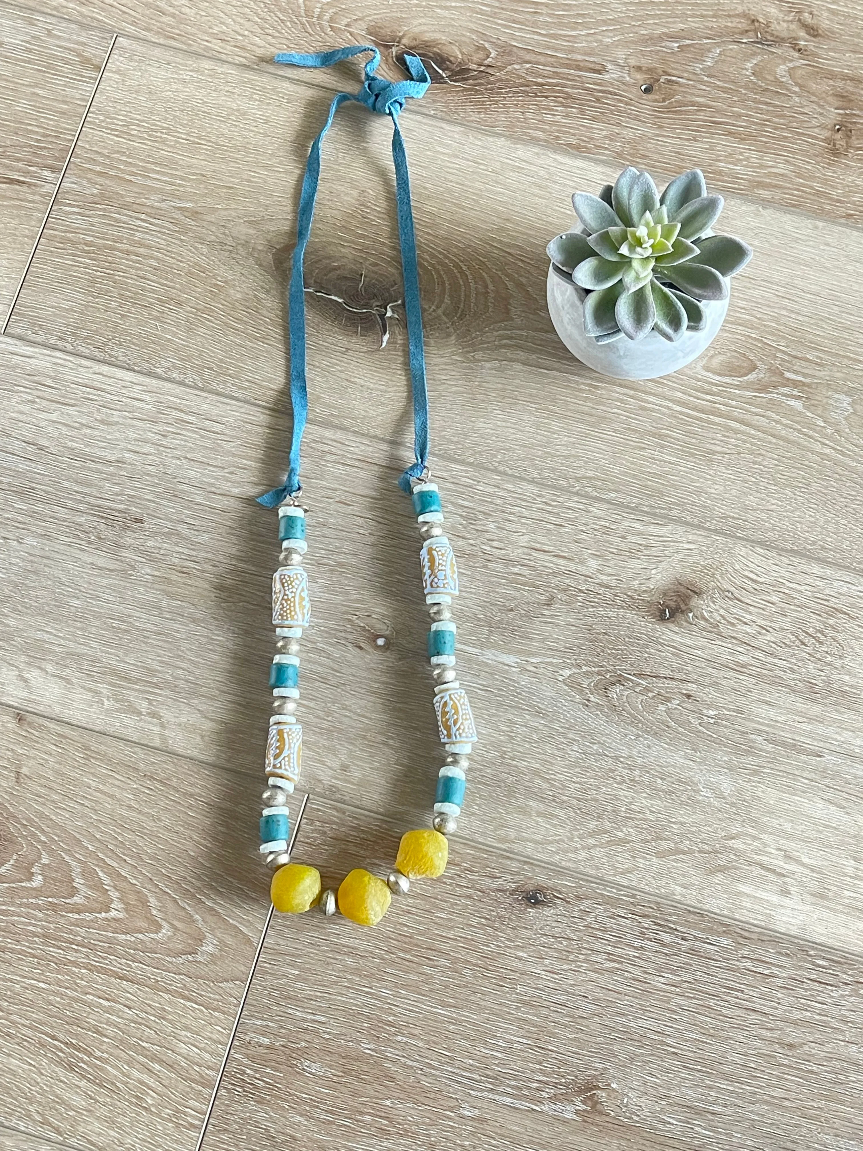 Chunky Beaded Statement Necklace