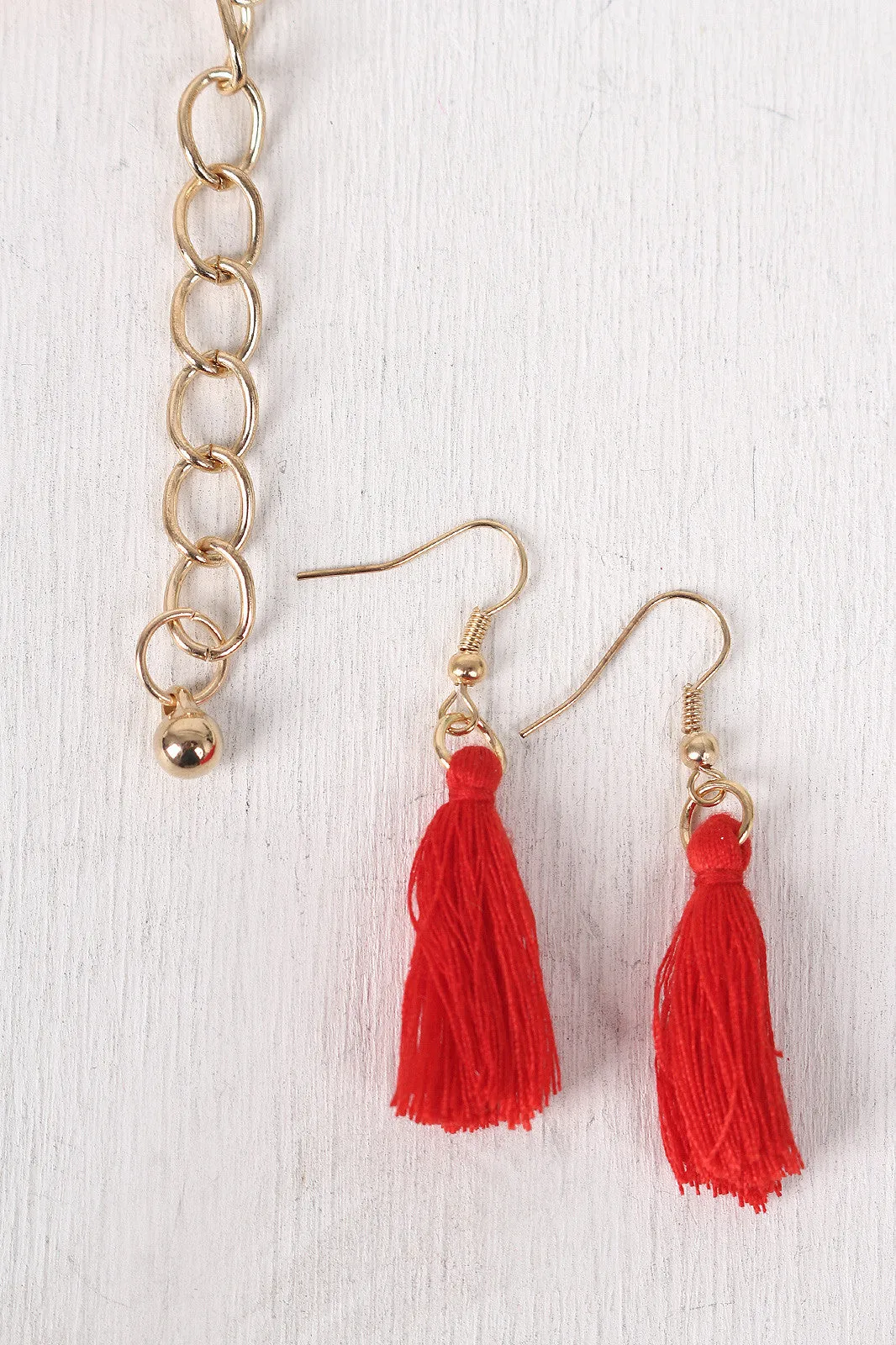 Cowries Shells Tassel Bib Necklace