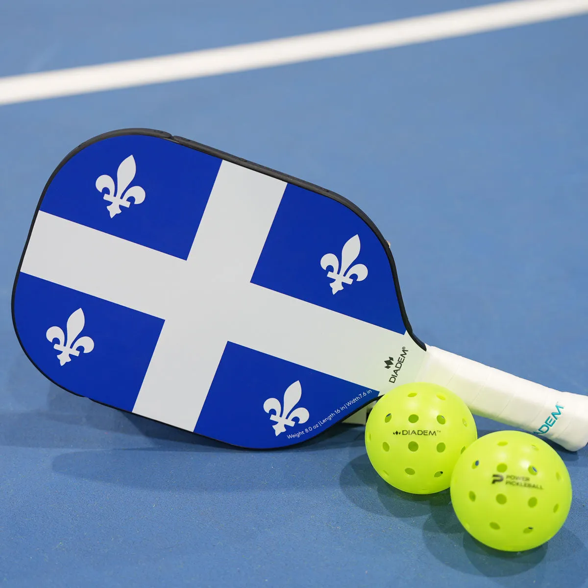 Diadem Icon V1 Quebec Flag Pickleball Paddle