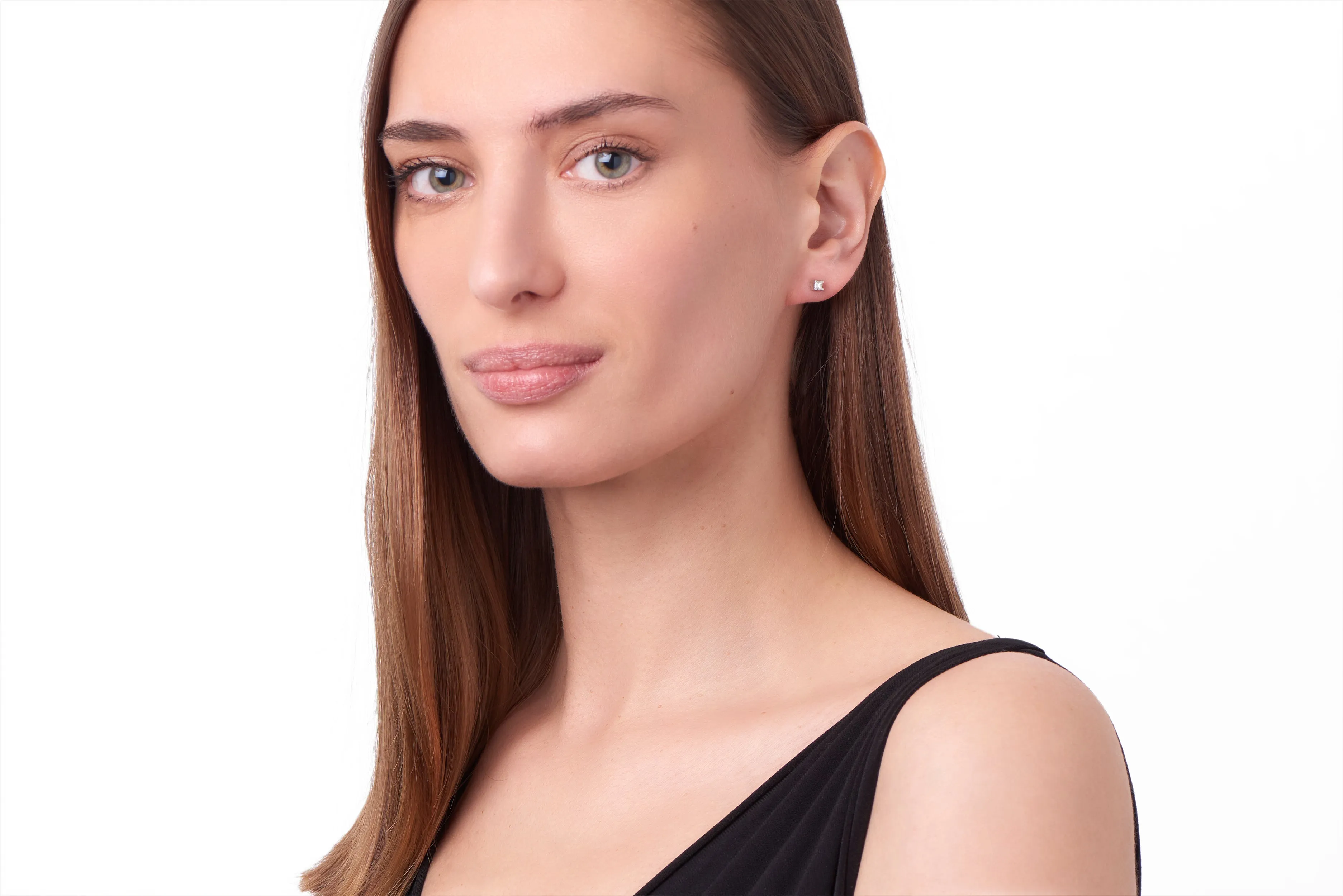 Dorothy, Square Diamond Studs