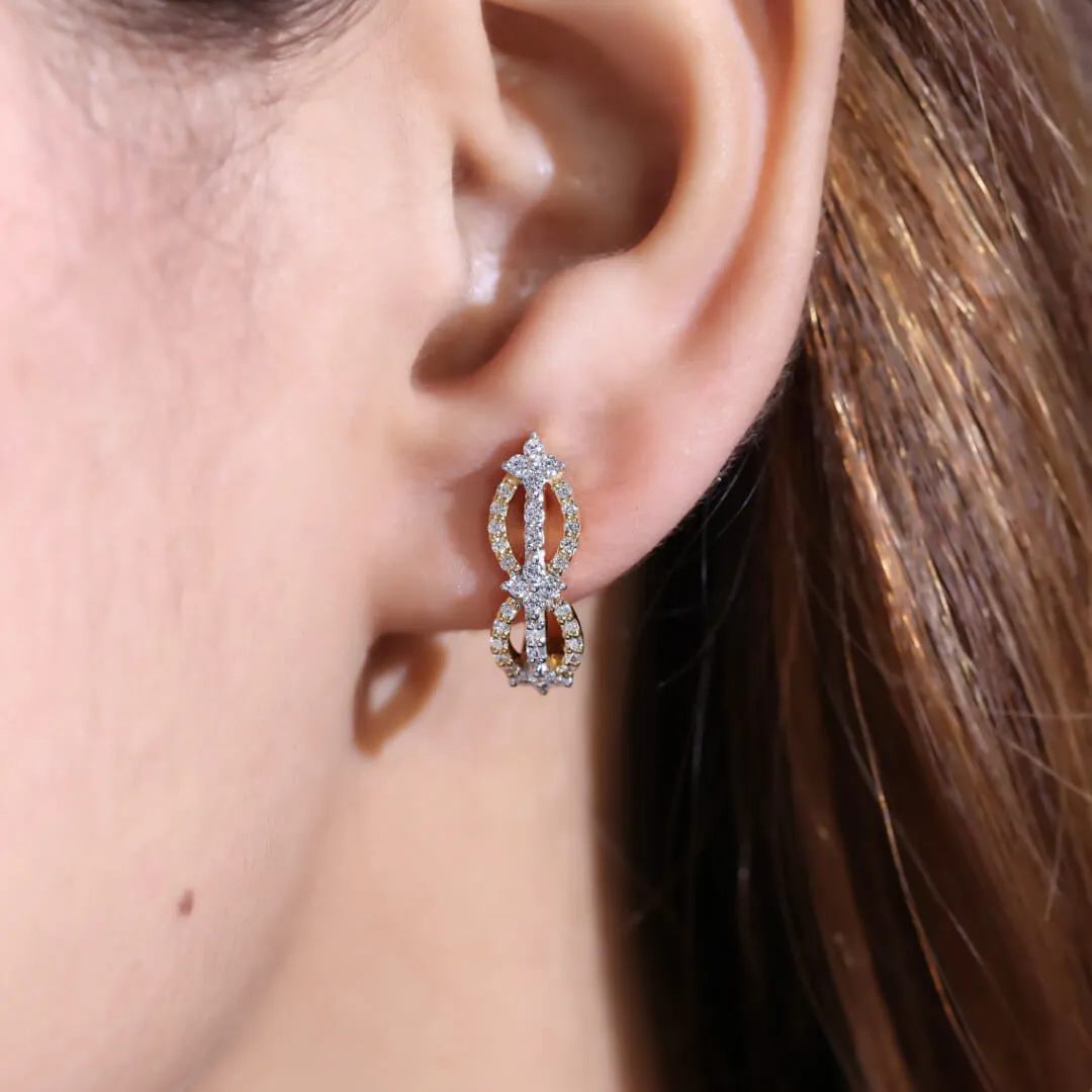 Drea Silver Hoop Earrings | 22KT Gold Vermeil