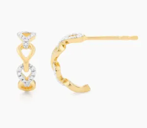 Ella Stein In the Link Diamond Huggie Earrings (SI3039)