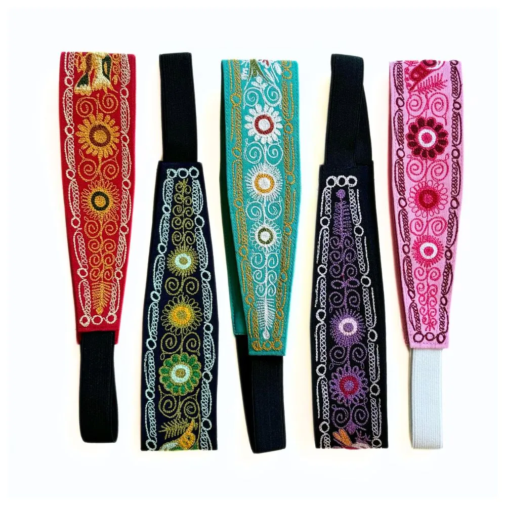 Embroidered Fabric Headband