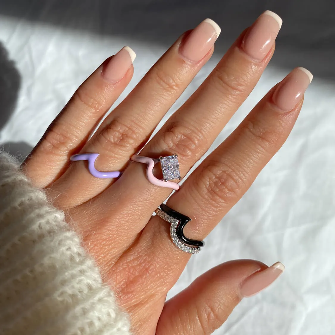 Enamel Vagues Ring