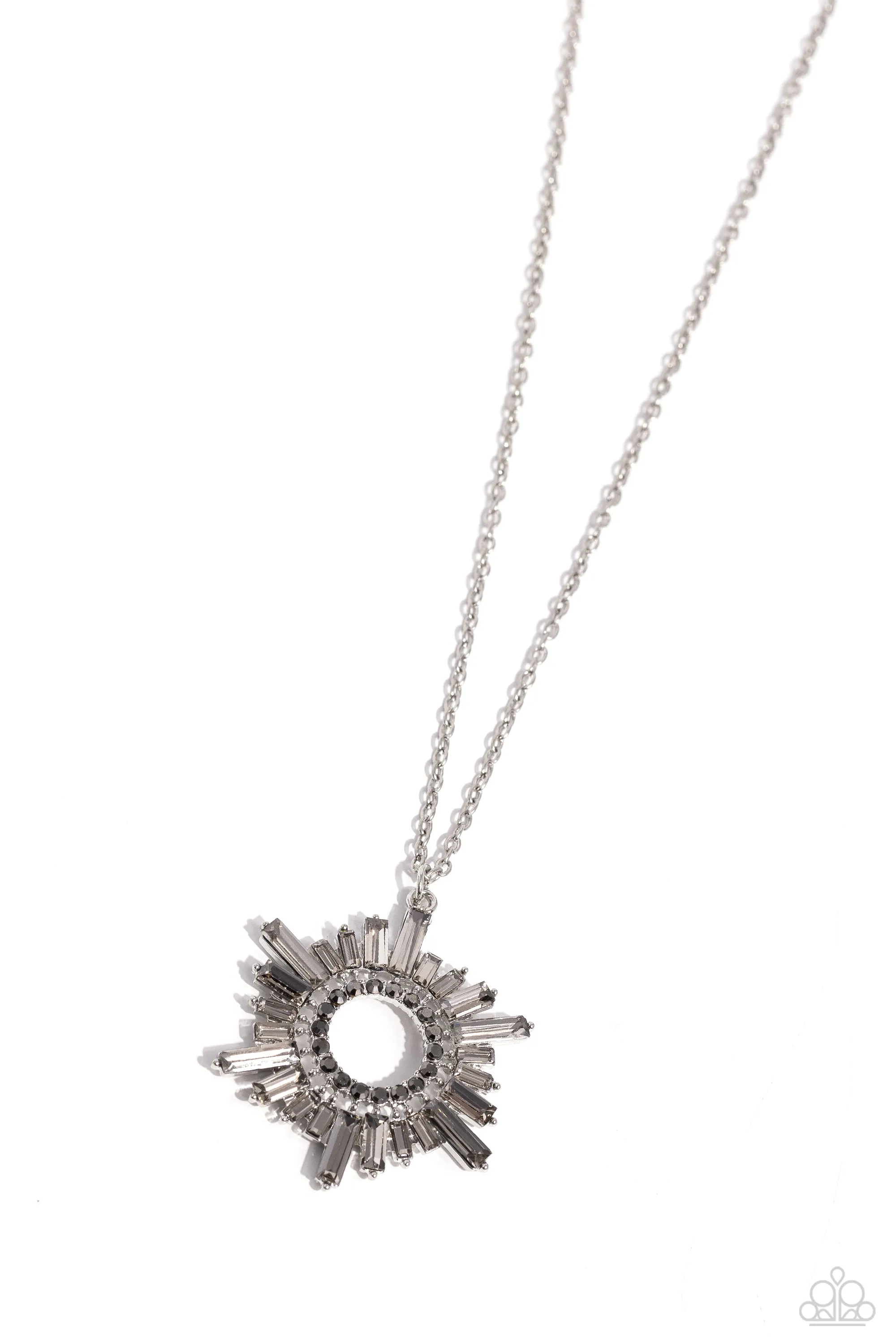 Enigmatic Edge - Silver Necklace - Paparazzi Accessories
