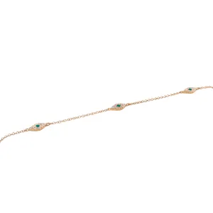 Eye Charm Link Bracelet