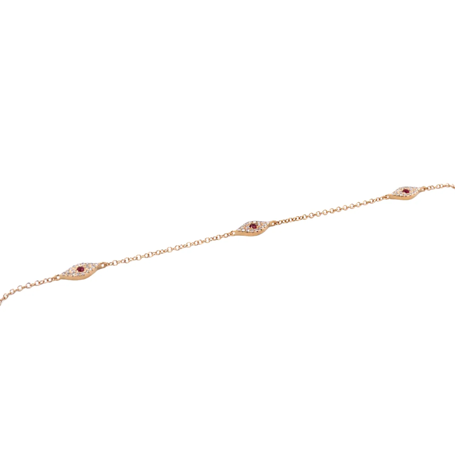 Eye Charm Link Bracelet