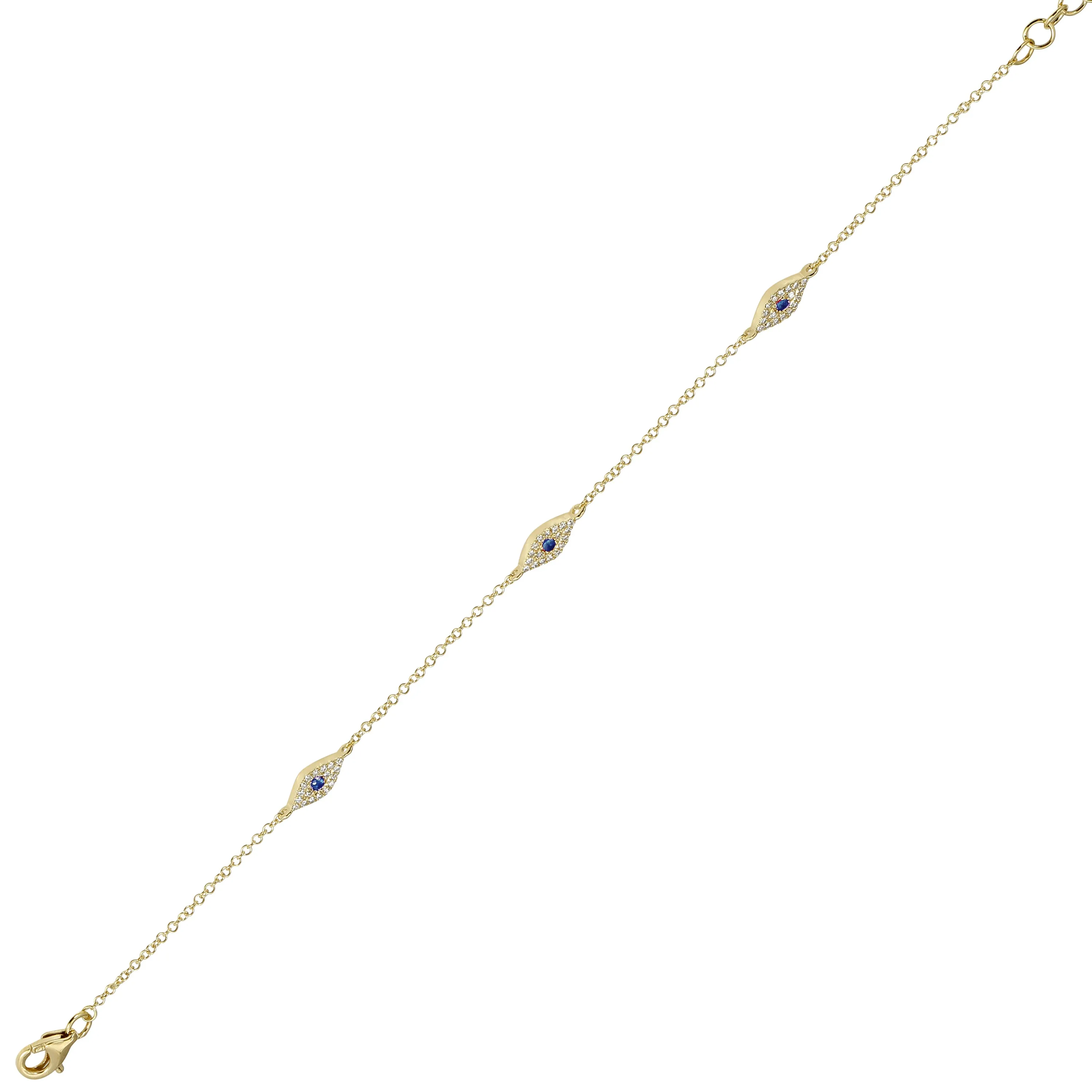 Eye Charm Link Bracelet