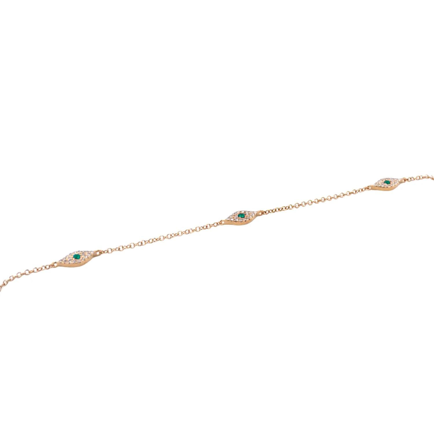Eye Charm Link Bracelet
