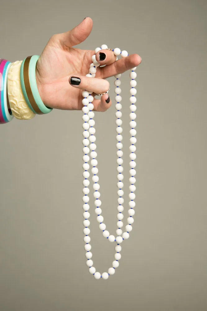 Flapper Long Necklace Vintage Plastic Jewelry