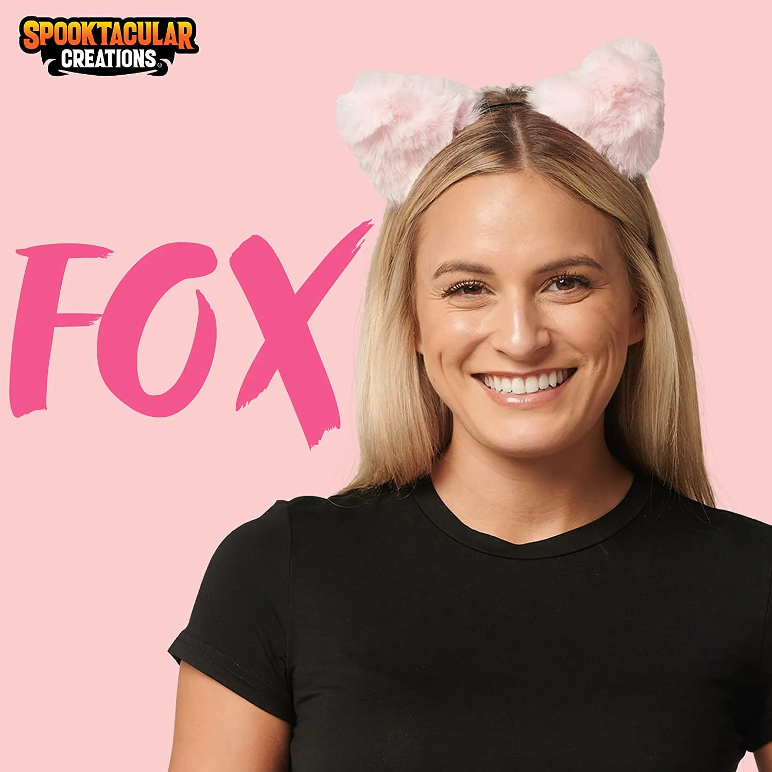 Fox Ears Headband Costume Accessories - Pink